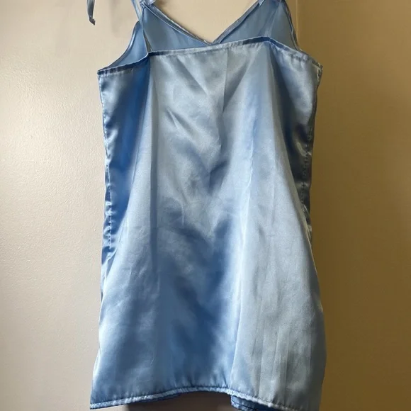 Handmade blue dress - Picture 3 of 3
